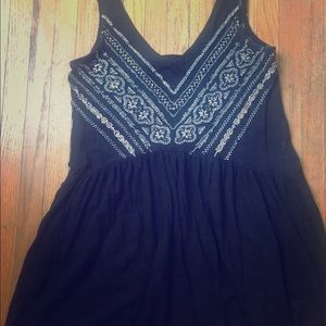 Deep Vee back Bollywood empire waist tank